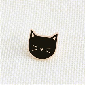 Black Cat Enamel Pin